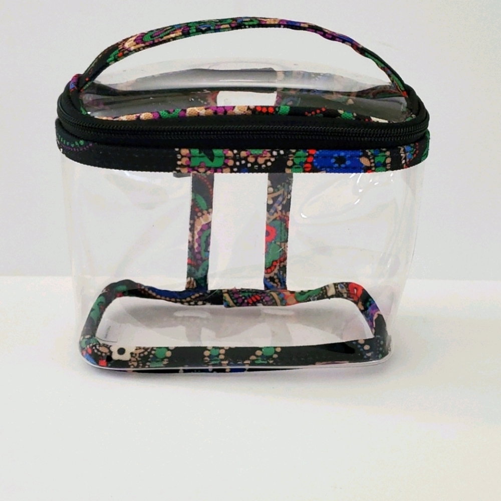 Vera Bradley mini clear cosmetic bag